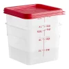 6SFSPPSW3190_1 Cambro Contenedor De 6 Quartos Transparente 2 Piezas / 6SFSPPSW3190