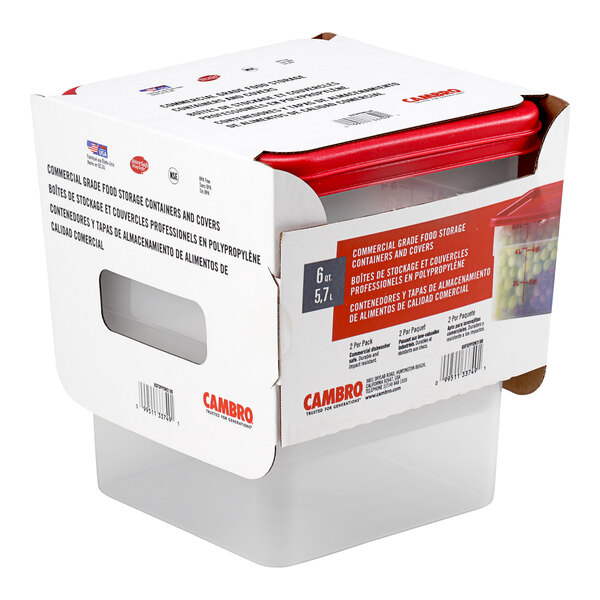 Edited By:
taczel on 04-25-2023 Cambro Contenedor De 6 Quartos Transparente 2 Piezas / 6SFSPPSW3190