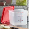 6SFSPPSW3190_3 Cambro Contenedor De 6 Quartos Transparente 2 Piezas / 6SFSPPSW3190
