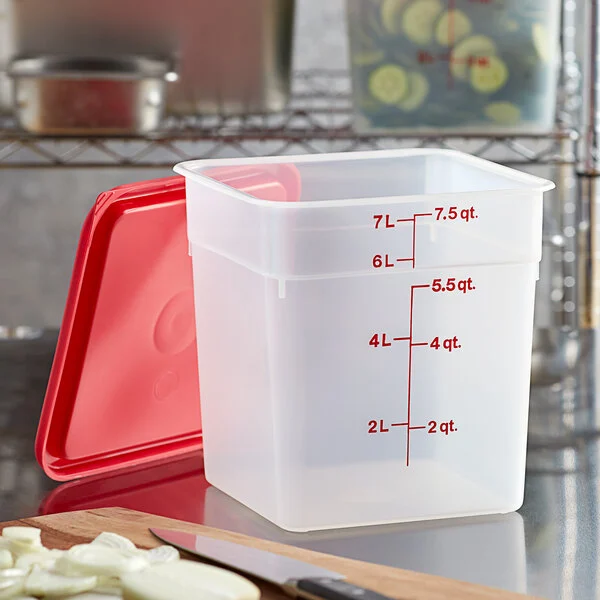 8SFSPPSW3190_2 Cambro Contenedor De 8 Quartos Transparente 2 Piezas / 8SFSPPSW3190