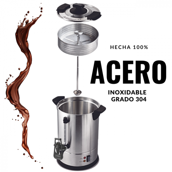 Berista Comercial Cafetera Percoladora 50 Tazas Acero Inoxidable/ 89050-B